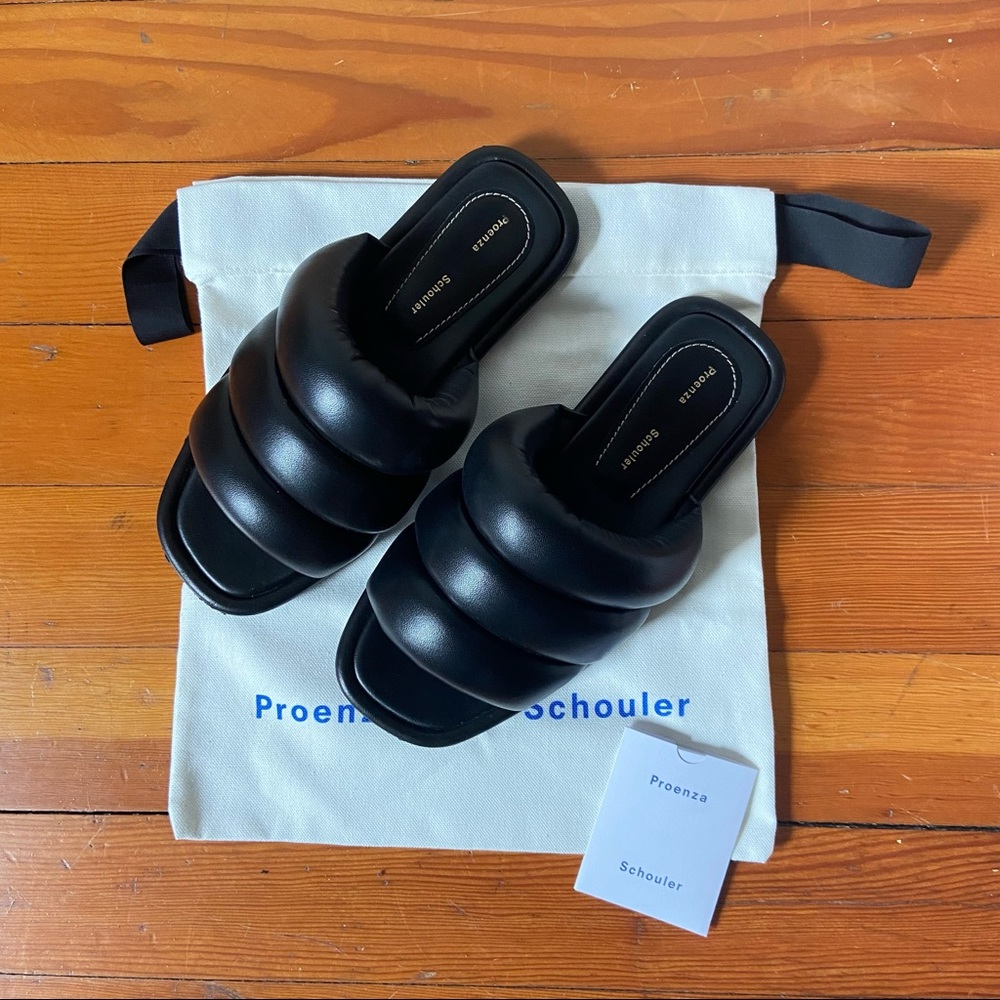 Proenza Schouler Lamb Mule Stuffed Flat Shoes